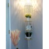 QIYIZM Boho Plug in Pendant Light,Hanging Light with Plug in