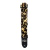 Vtar UK-made Leopard Faux Fur Adjustable Length Guitar Strap