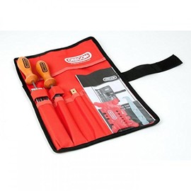 Oregon 5/32" 4 mm Quality Chainsaw Chain Filing Kit In Tool Roll Pouch 558488