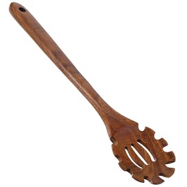 Pasta Spoon With Teeth Spaghetti Spoon Best Wooden Pasta Spoon Spaghetti Fork Pasta Server With Teeth Kitchen Heat Resistant Noodle Spoon Server Food Grade Pasta Spoon Pasta Spatula Tool Noodle Spoon