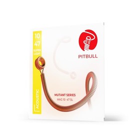 Pitbull Coated Acoustic Guitar Strings Mutant Series Phosphor Bronze (MAG 10-47 SL Süper Light)