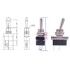 JZK 2pcs 25A 12V Toggle Switch 2 pin ON Off,