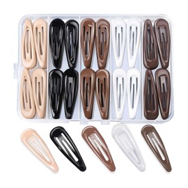 Hair Clips Non-Slip - ShiningUU 50Pcs 2 Inch No Crease Hair Clips | Metal Hair Barrettes | Clip for Women & Girls | 5 Colours Hair Accessories