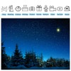 Fmarui Christmas Star Backdrop Winter Night Bethlehem Photography Background Nativity