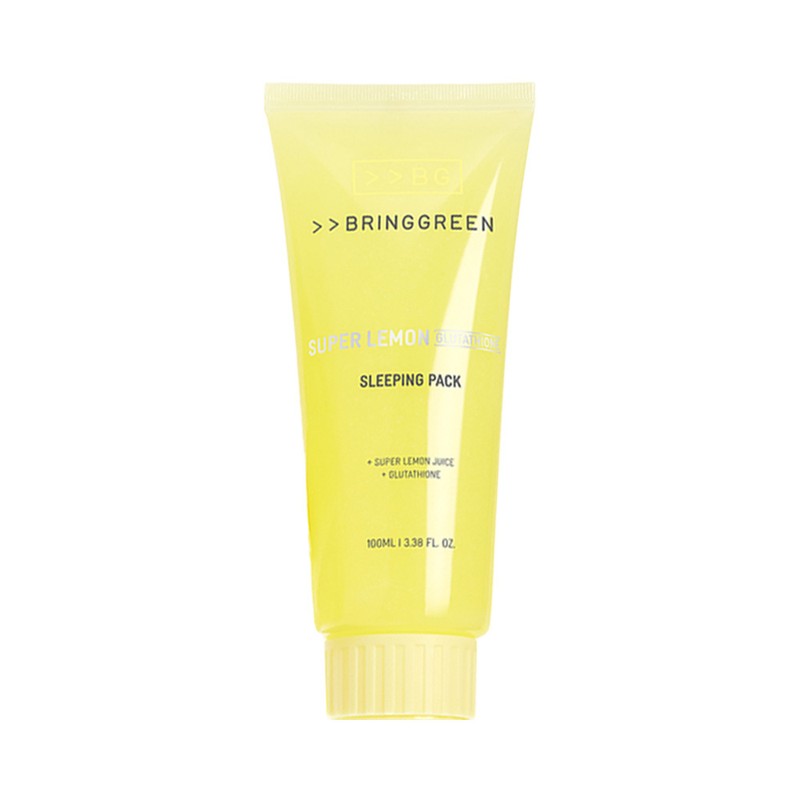 BRINGGREEN Super Lemon Glutacion Sleeping Pack 100 ml Set (+Silicon