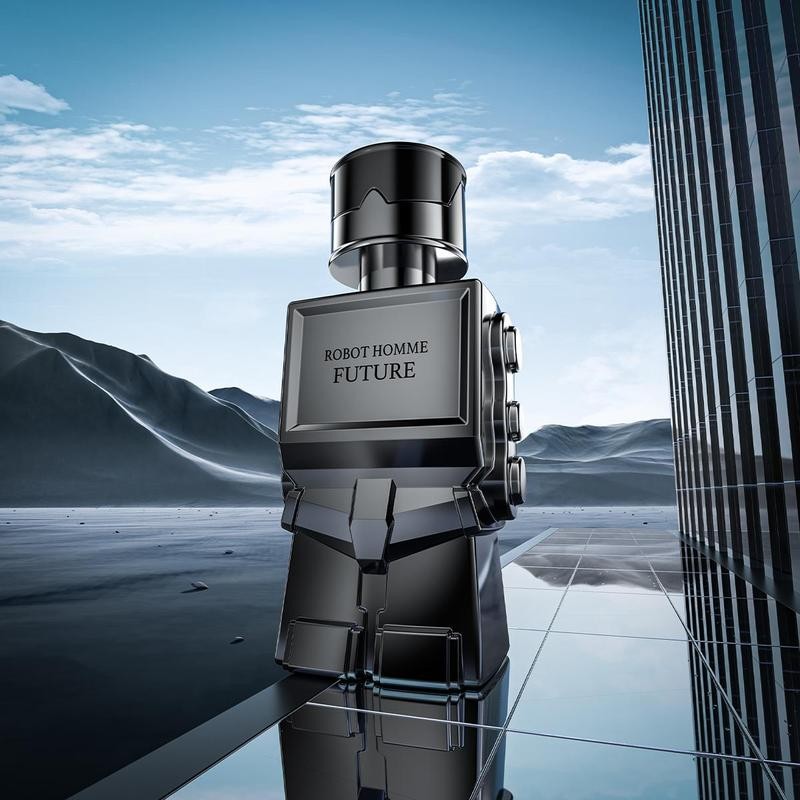 Robot Design Men's Light Fragrance Wood Tone Perfume, Long Lasting