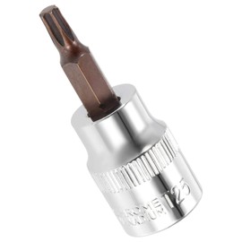 TA-VIGOR Torx-Bit-Stecknuss, 3/8-Zoll-Antrieb x T25 CR-V-Schlüssel-Stecknuss, Premium-S2-Stahl-Bits, Torx-Bit mit 49 mm Länge für Auto, LKW-Reparatur (nur für Handgebrauch)