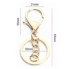 50PCS Gold Key Rings, Lobster Claw Clasps Keychain, Key Ring