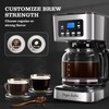 Taylor Swoden 12-Cup Programmable Coffee Maker, Regular & Strong Brew