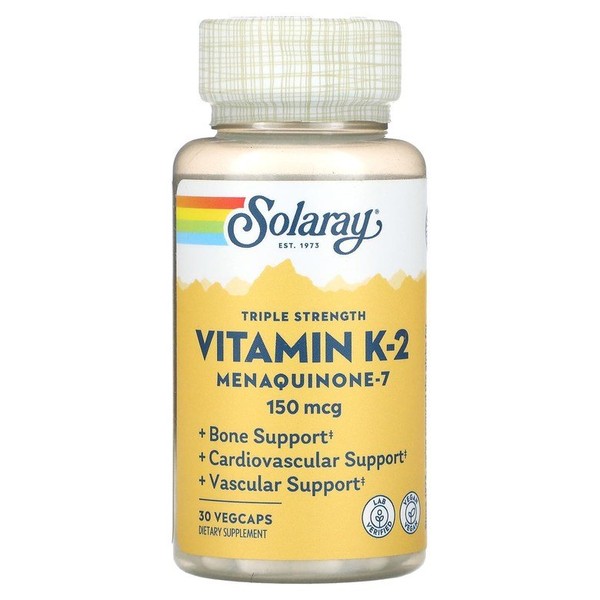 Triple Strength Vitamin K-2 Menaquinone-7 150mcg Veggie Capsules (30 tablets)