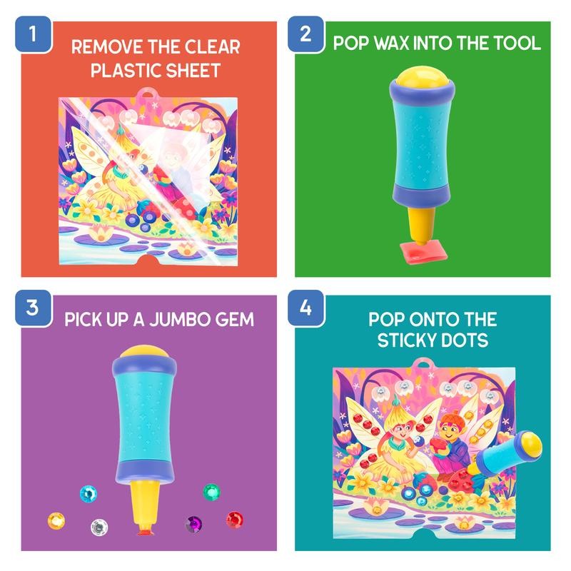 Educational Insights Creative Craft Kit – Tufting, Pom Poms &