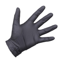 SafeTouch 50000253 Black Nitrile Gloves AQL 1.5, Size Large-Box of 100