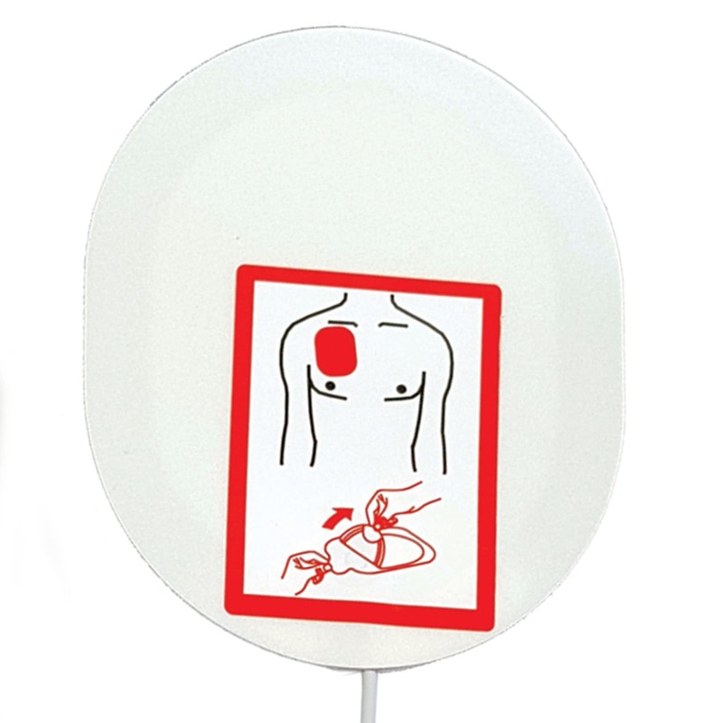 Compatible plates for defib. Heart science, GE