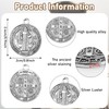 PIAOPIAONIU 50 Pcs Jesus Cross St. Benedict Medals Charms Alloy