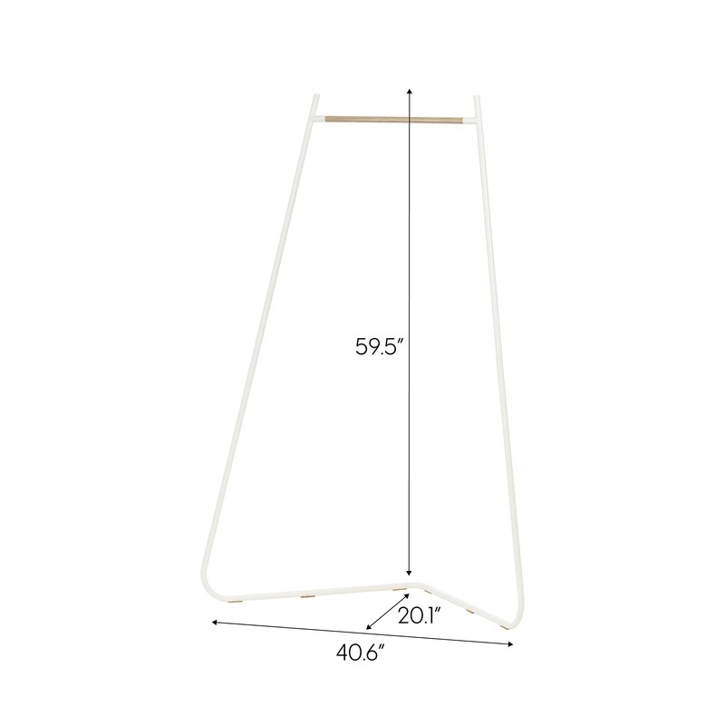 IRIS USA Stylish Corner Clothes Rack for Hanging Clothes, Easy