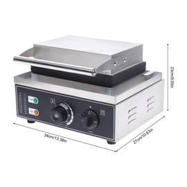 Electric Donut Maker 1550W Commercial Electric Doughnut Donut Machine, Double-Sided Heating Non-Stick Surface Waffle Machine 122-572℉ Temperature Adjustable for Restaurant and Home (12 Holes)