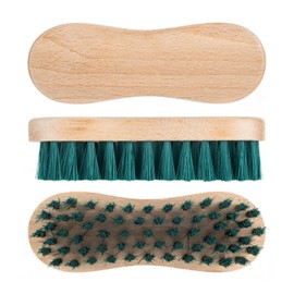 HOMESHOPA Wooden Scrubbing Brush For Clothes, 2 Pack Heavy Duty Hand Scrubber with Natural Stiff Bristle, Multipurpose Washing & Cleaning Scrub Brush for Laundry, Carpet Cleaning Hard Laminate Floors