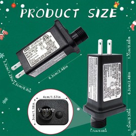 Replacement LED Transformer 30V 0.12A Class 2 Power Supply Adapter Ip44 LED Light Controller Low Voltage Transformer for Christmas String Light Inflatable Decorations (30V3.6W 1PCS)