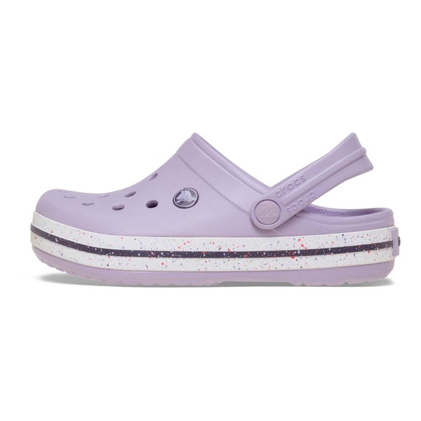 Crocs Unisex Children's Crocband Speckled Band Clog T, lavender, 27/28