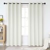 KAMANINA Curtain Rods for Windows 48 to 84 Inches, Black
