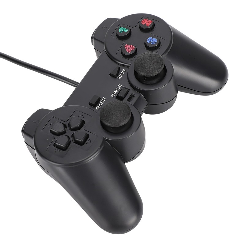 Computer Game Controller Wired USB Gamepad with Dual‑Vibration For PC