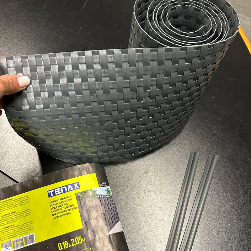 TENAX Flexi 0.19 x 2.05 m, Anthracite, HDPE Privacy Screen