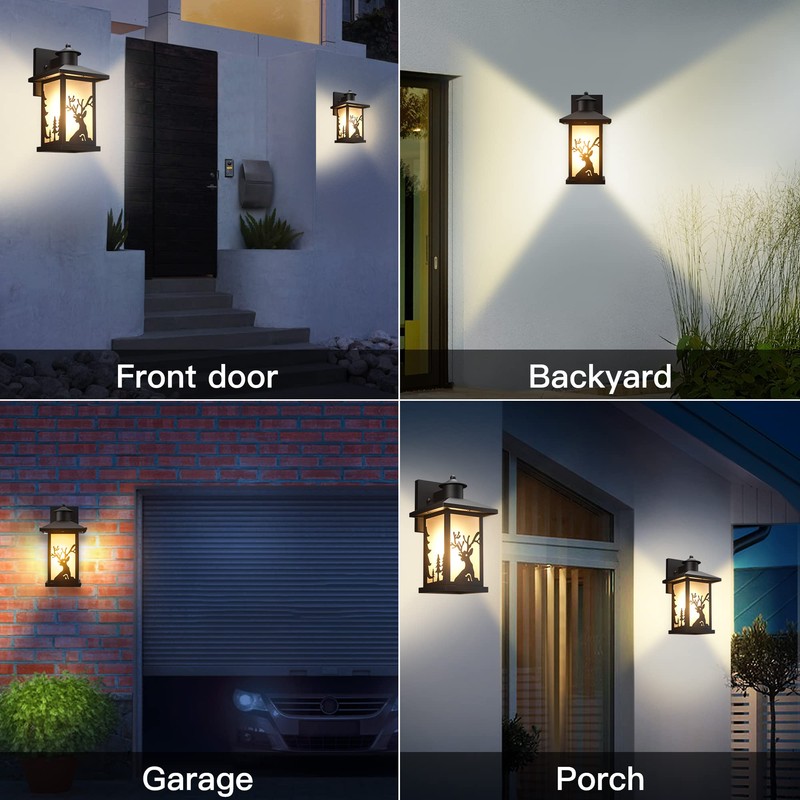 JAYNLT Rustic Porch Lights Outdoor, Waterproof Outdoor Lights Wall Mount,Outdoor