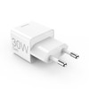 Hama Fast Charger USB-C, PD/Qualcomm/GaN, Mini Charger, 30 W, White
