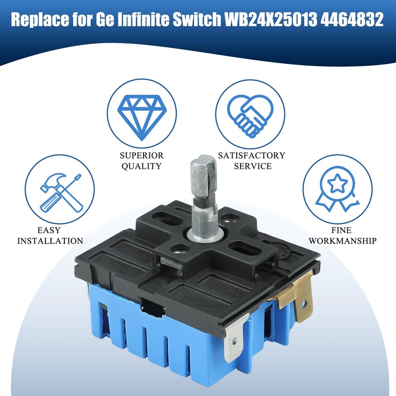 WB24X25013 Electric Range Infinite Control Switch Replace for GE, WB24X25013