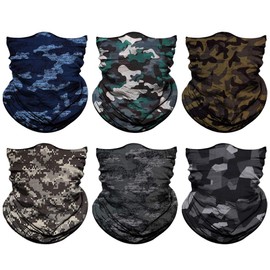 Neck Gaiter for Men Women Headwear Bandana Head Wrap Face Scarf Mask Cover Warmer Balaclava-Seamless & Versatile (A-Classic Camo 1)