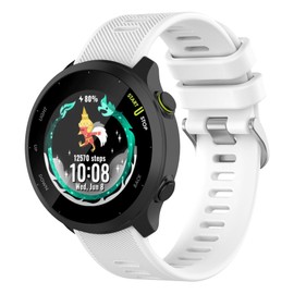 IEOVIEE Correa de Silicona Compatible con Garmin Vivoactive 5 / Vivoactive 3, Venu 2 Plus, Venu Sq/Venu para Mujeres y Hombres - Correa Deportiva Ajustable de Repuesto para Garmin, Blanco