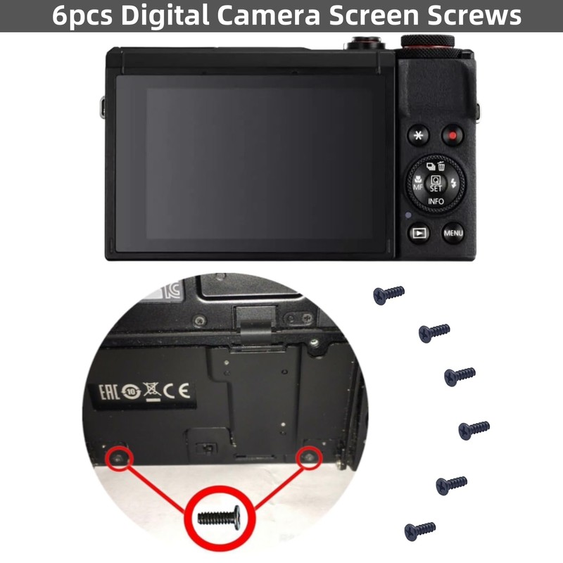Komitasui Digital Camera Screen Screws for Canon G7X Mark II