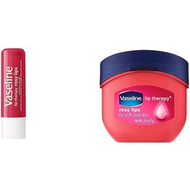 Vaseline Lip Therapy Stick Rosy Lips 4.8 g + Lip Care Rosy Mini Tarro 7g, Rosa