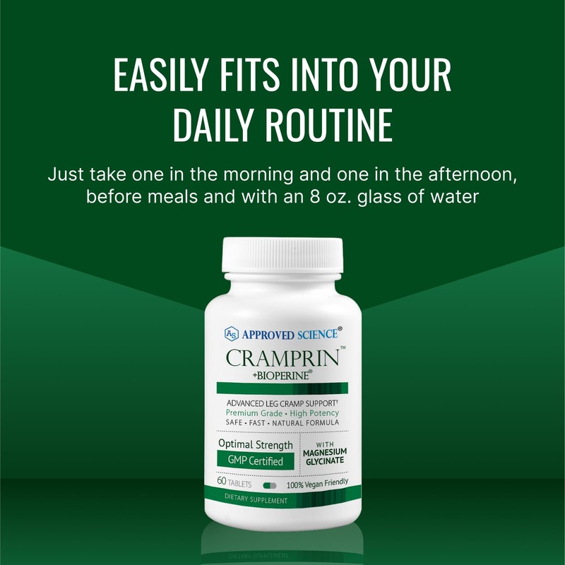 Approved Science Cramprin - High Absorption Magnesium, Vitamin B Complex,