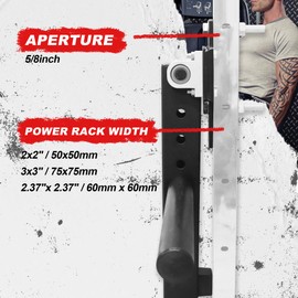 AHTAPFON Power Rack Mounted Leg Extension and Curl Machine Fit for16mm Aperture Adjustable Leg Extension Attachment for Home Gym, Leg Extensions Fitness Equipment for Leg Muscle Training