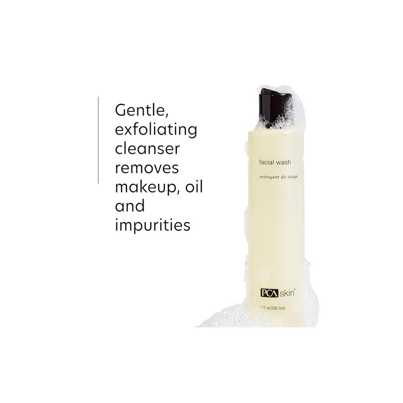 PCA SKIN Facial Wash, Gentle Exfoliating Cleanser for Daily Use,