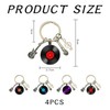 4 Pieces Retro Gramophone Keychains, Music Theme Keychains, Creative Keychains,