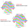 Fiodrimy - Delantal impermeable para niñas y niños, Arcoíris Unicornio,
