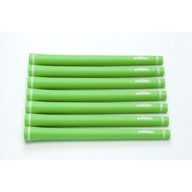 elitegrips TD50 Soft Golf Grips, Set of 7, Signal Green,