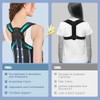 Posture Corrector for Women and Men, Back Brace Support (Black,