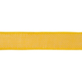 Ribbonitlux Yellow Burlap Wired Ribbon, 1 inch x 20 Yards, Wired Edge Burlap Ribbon for Gift Wrapping, Big Bow, Wreath, and Christmas Tree Decoration