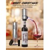 Rechargeable Electric Wine Gift Set - Aerator, Vacuum Stoppers, Foil