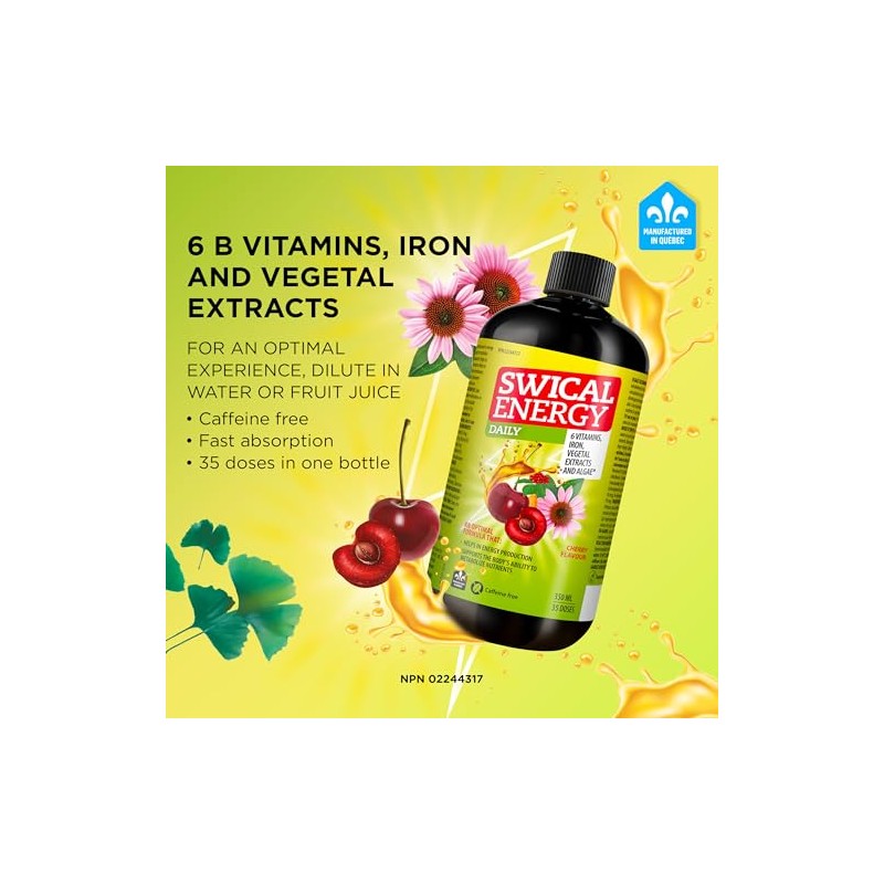 SWICAL Swical Energy Daily C 6 B vitamins, iron and