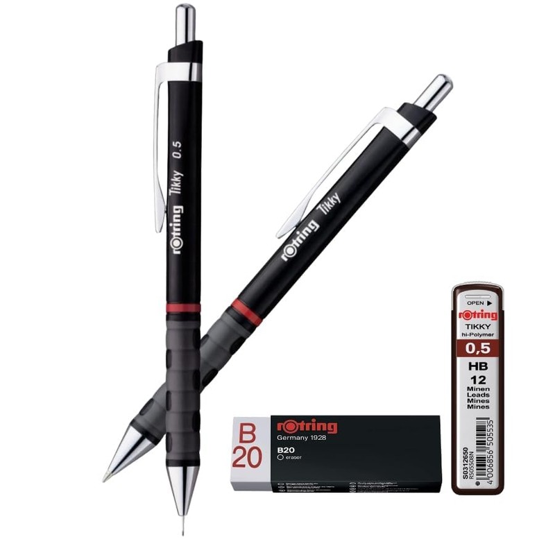 rOtring Tikky Lightweight Ballpoint & Mechanical Pencil | HB 0.5mm
