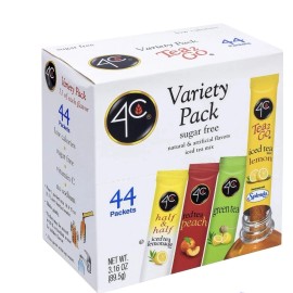 4C Iced Tea Drink Mix 44ct - Sugar-Free Singles & Water Flavorings.