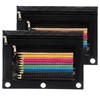 Cinvo Modern 3 Ring Pencil Case Zipper Pencil Pouch Canvas