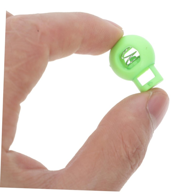 Operitacx 20pcs Plastic Spring Cord Locks Single Hole Adjustable Cord