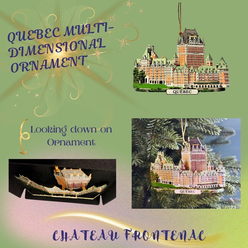 Quebec Canada Ornament Brass Chateau Frontenac