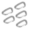 5Pcs Aluminum Alloy Climbing Carabiners 12KN (2697 Lbs) Heavy Duty