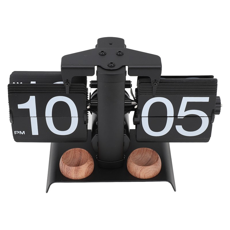 Digital Flip Clock 304 Stainless Steel Retro Battery Powered Mechanical